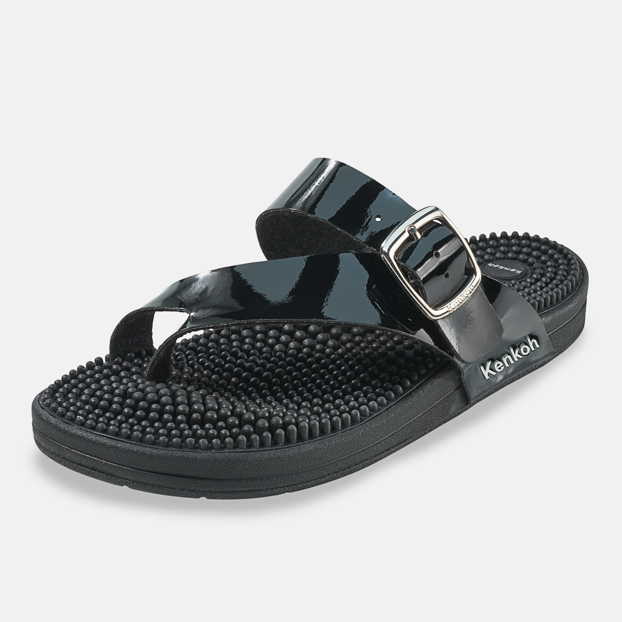 BÄR Schuhe Damenschuhe Hausschuhe Kenkoh Massage-Sandalen Damen schwarz Synthetisches Leder Produktbild