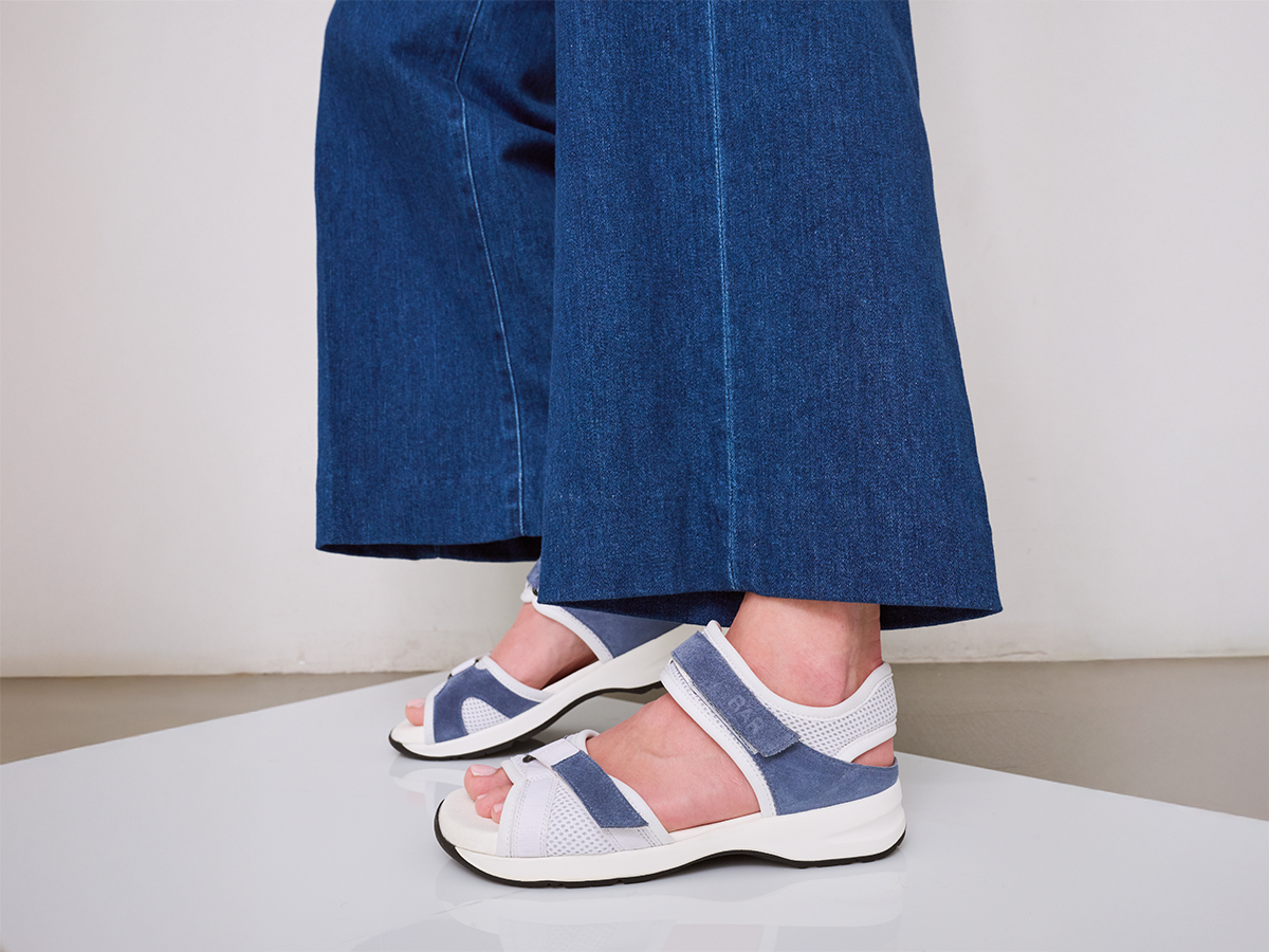 BÄR Schuhe Damenschuhe Alltag Jandia 2.0 weiß/jeans Textil, Kalbvelourleder,Neopren Emotionsbild