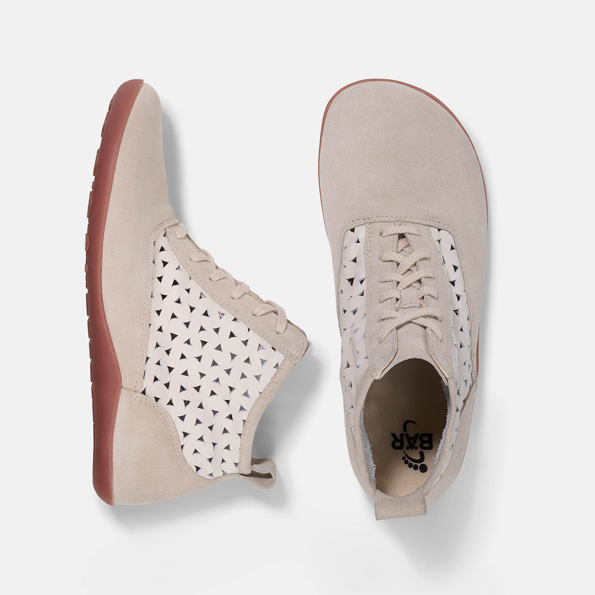 BÄR Schuhe Damenschuhe Freizeitschuhe Blair sand Rindnappaleder, Kalbveloursleder Ansicht von oben