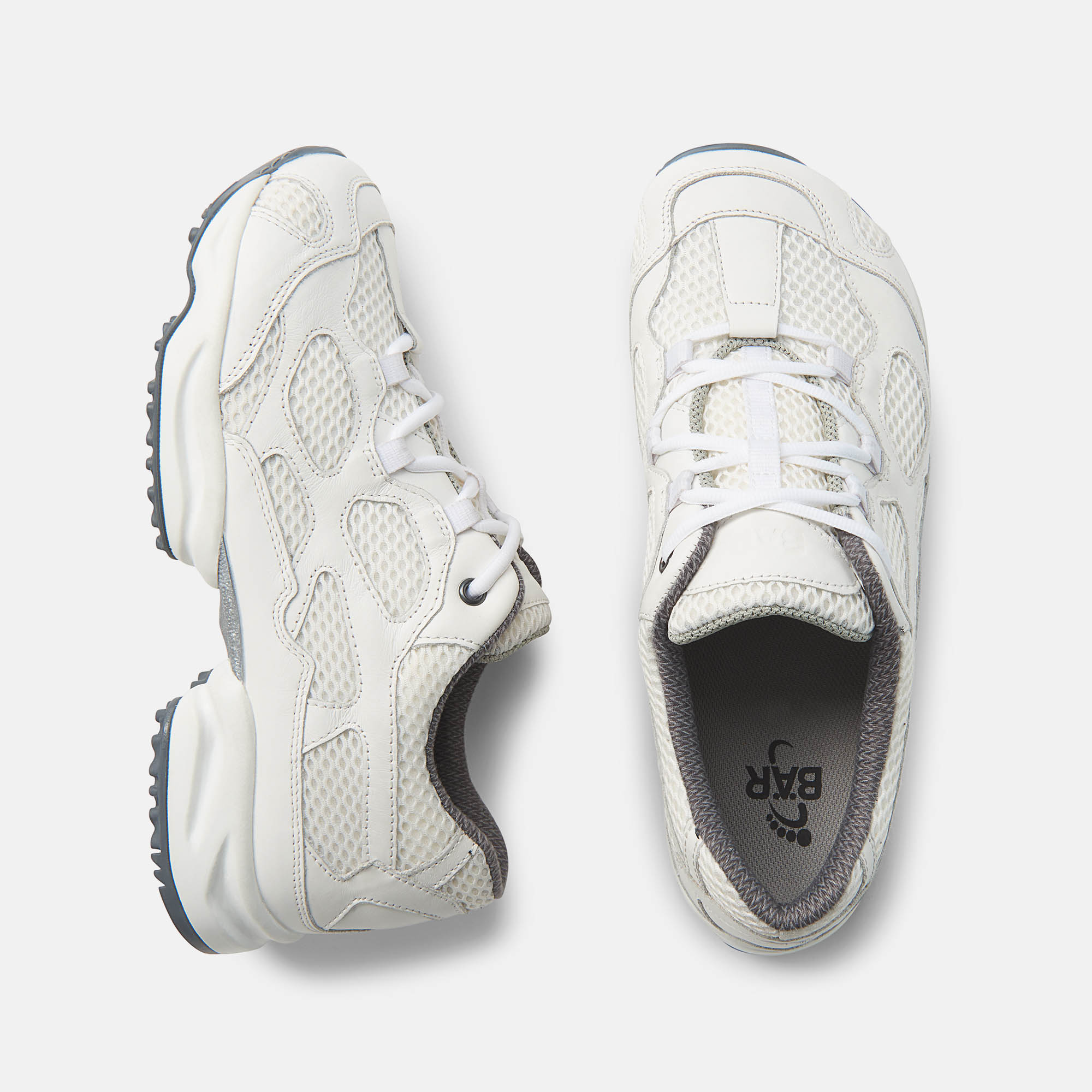 BÄR Schuhe Unisexschuhe Laufschuhe High Performance 2.5 weiß Rindnappaleder, Textil Ansicht von oben