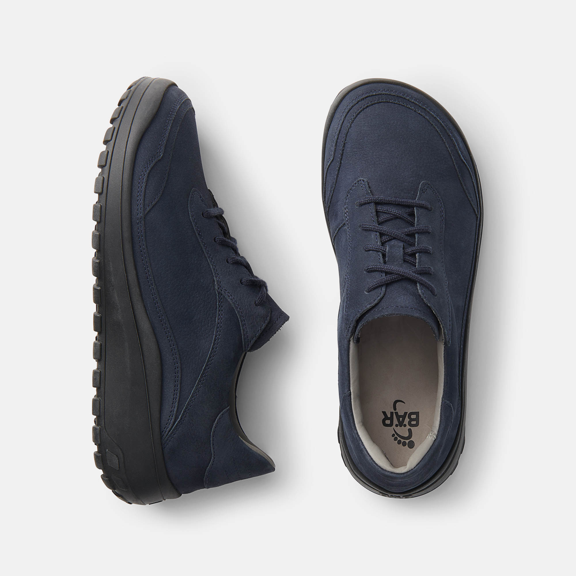 BÄR Schuhe Herrenschuhe Freizeitschuhe Quinn dunkelblau Rindnubukleder Ansicht von oben