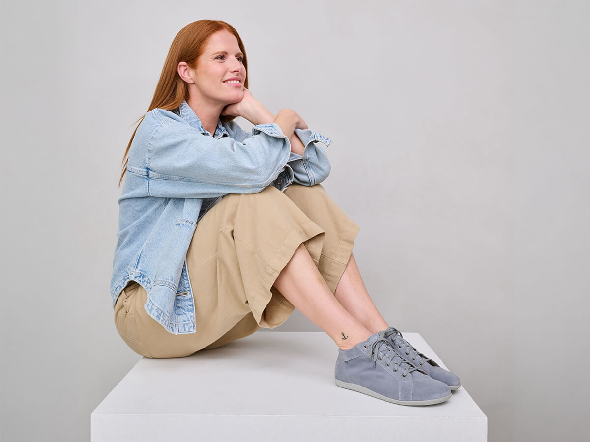 BÄR Schuhe Damenschuhe Freizeitschuhe Magda jeans Kalbveloursleder Emotionsbild