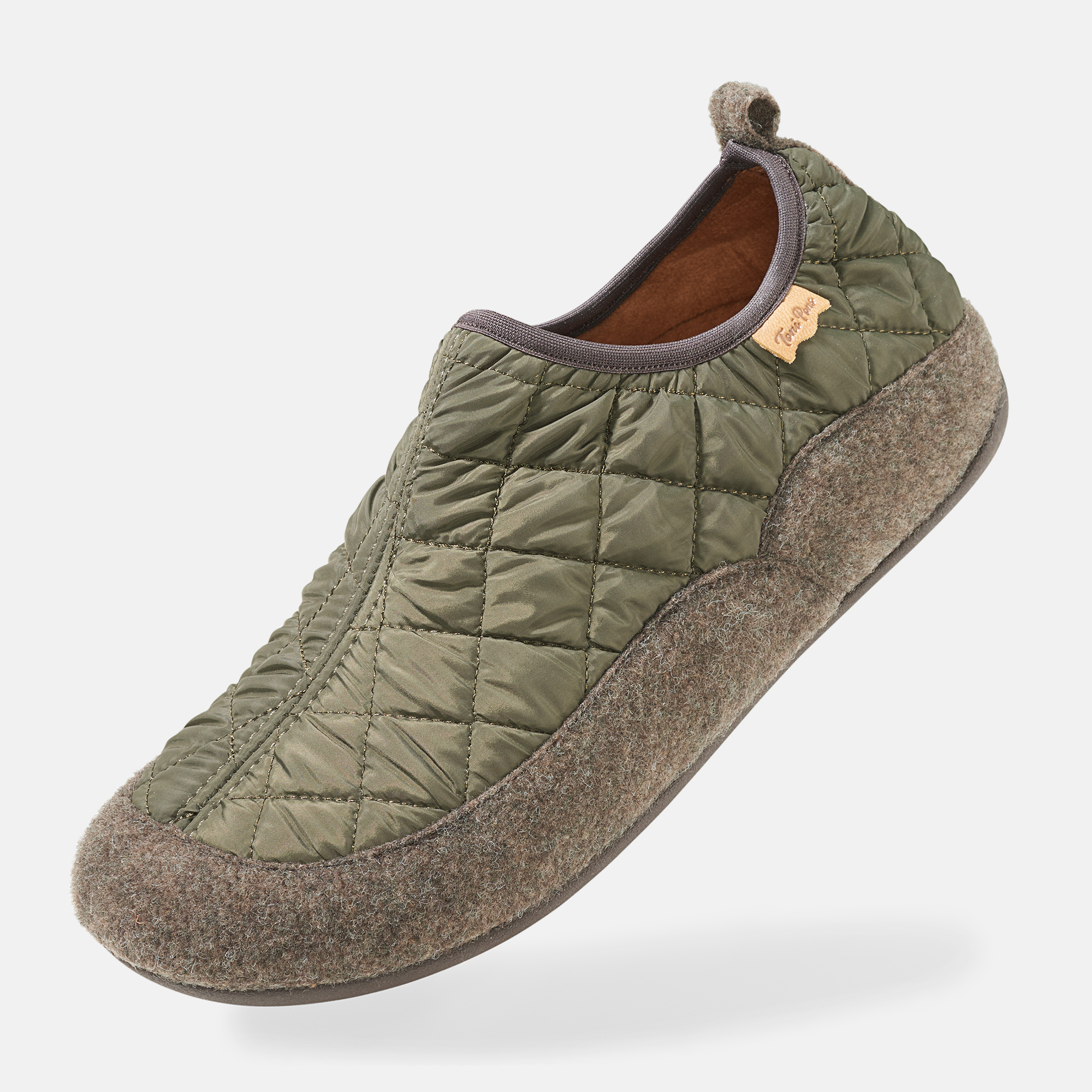 BÄR Schuhe Unisexschuhe Hausschuhe Nil khaki 100% Polyester Produktbild