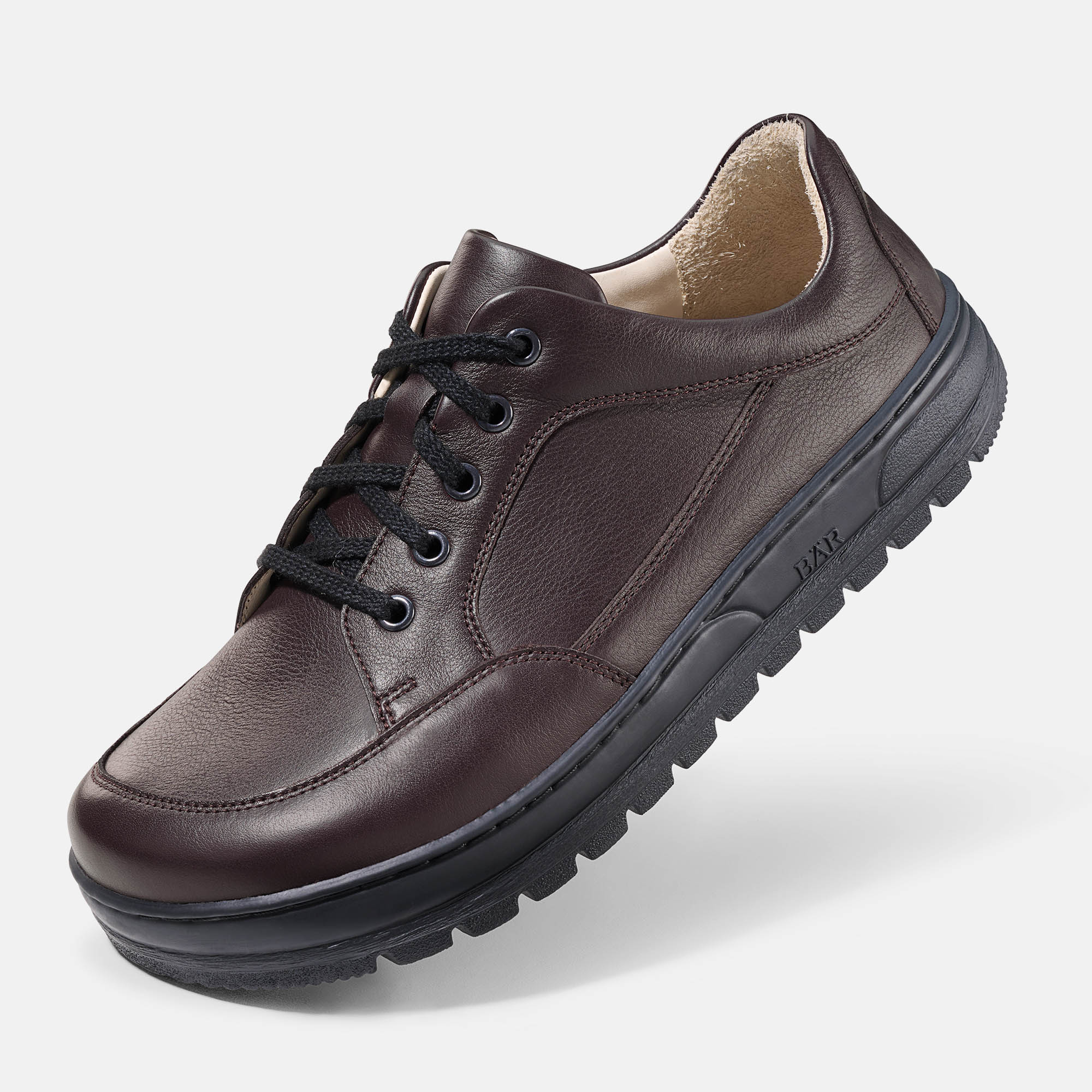 BÄR Schuhe Herrenschuhe Freizeitschuhe Tobago dunkelbraun Yakleder Produktbild