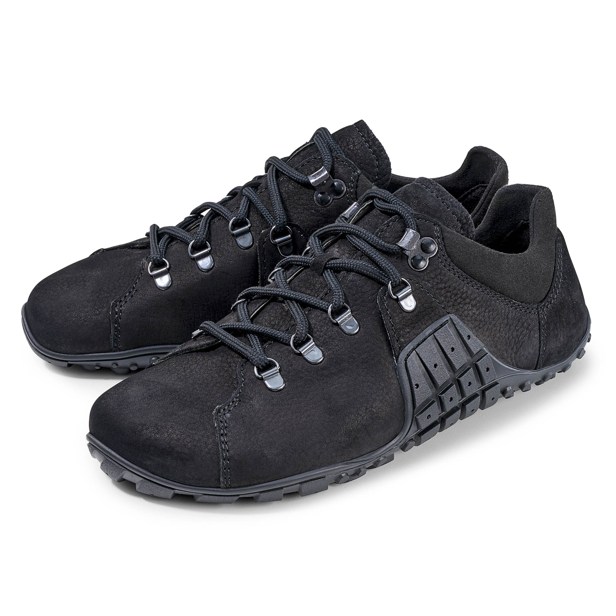 BÄR Schuhe Unisexschuhe Wanderschuhe Track Barefoot schwarz Rindnubukleder Produktbild