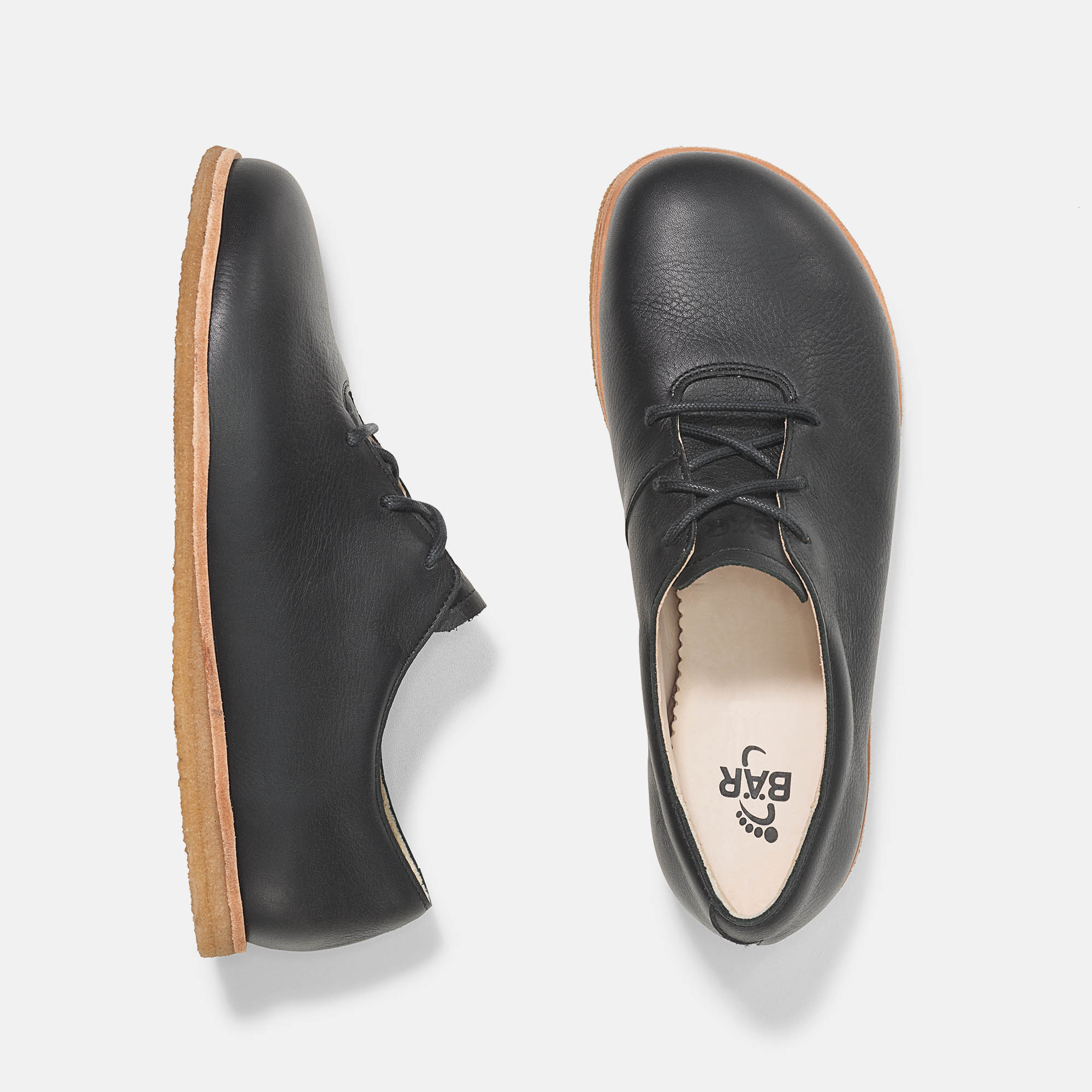 BÄR Schuhe Damenschuhe Freizeitschuhe Carey schwarz Rindnappaleder wasserabweisend Ansicht von oben