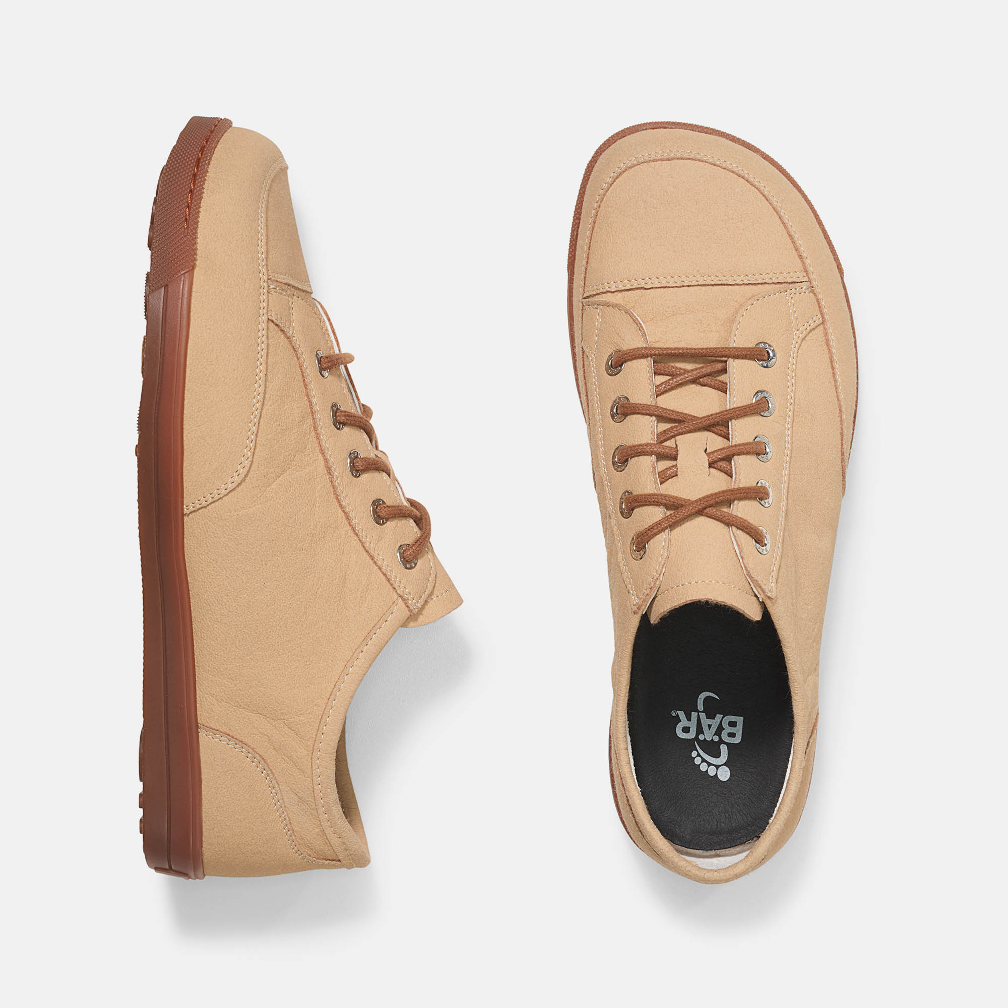 BÄR Schuhe Damenschuhe Freizeitschuhe Emma vegan sand HyphaLite™ - Veganes Obermaterial mit Pilzen Ansicht von oben