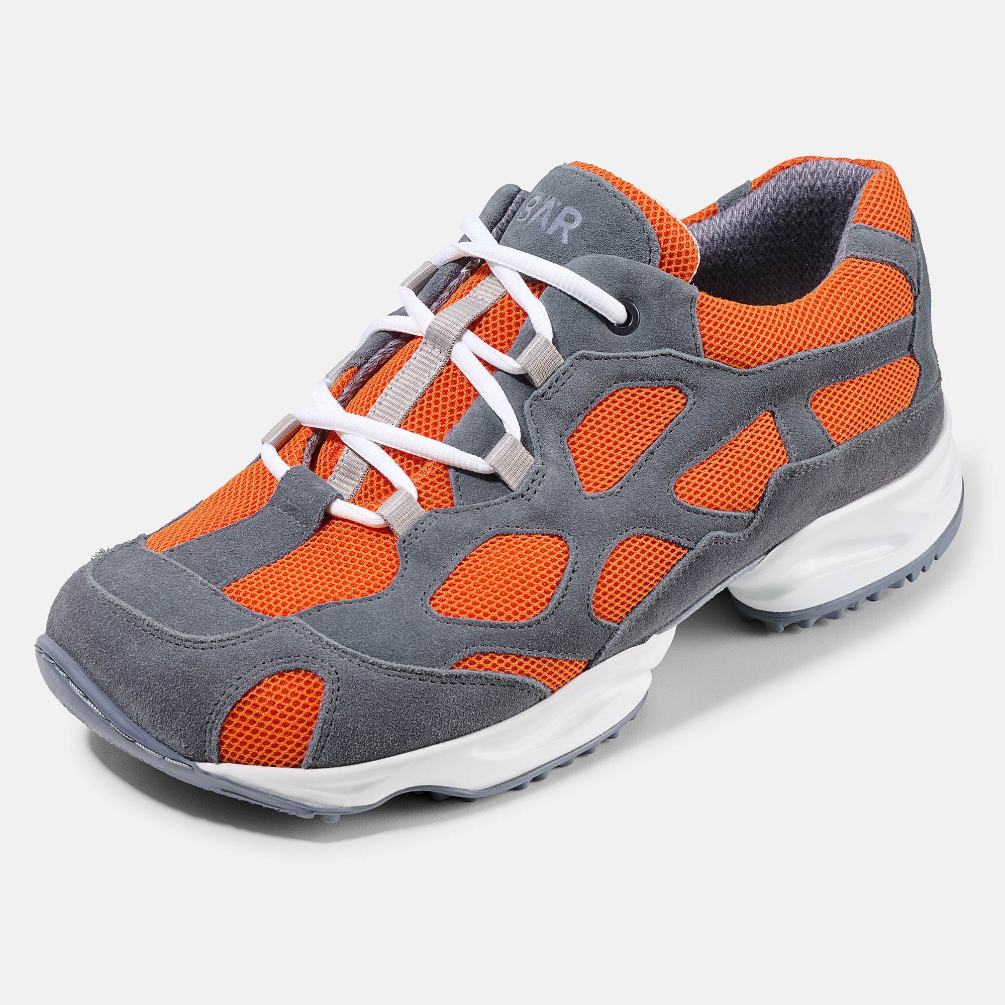 BÄR Schuhe Unisexschuhe Laufschuhe High Performance 2.5 grau/orange Rindveloursleder, Textil Produktbild
