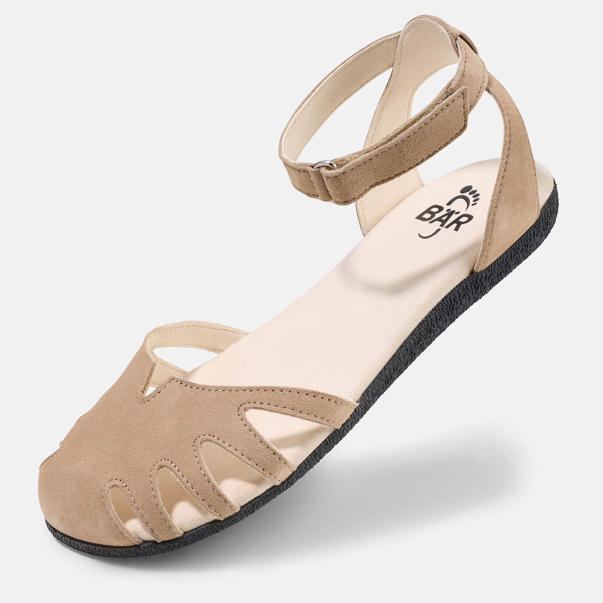 BÄR Schuhe Damenschuhe Freizeitschuhe Alisa taupe Ziegenvelours Produktbild
