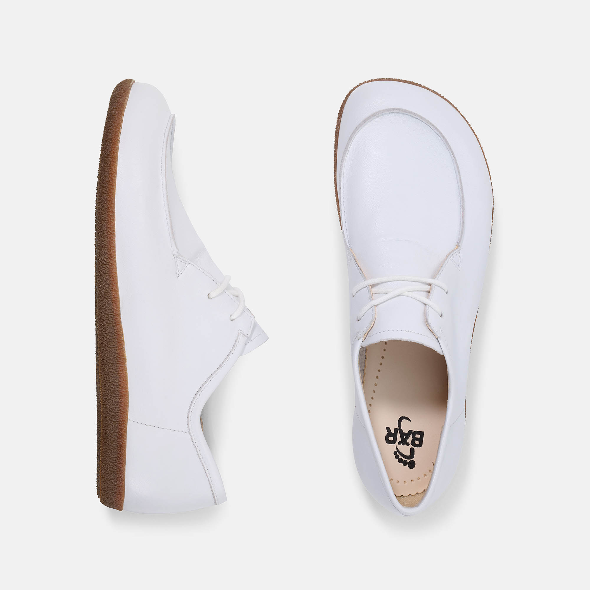 BÄR Schuhe Damenschuhe Freizeitschuhe Johanna weiß Kalbnappaleder Ansicht von oben