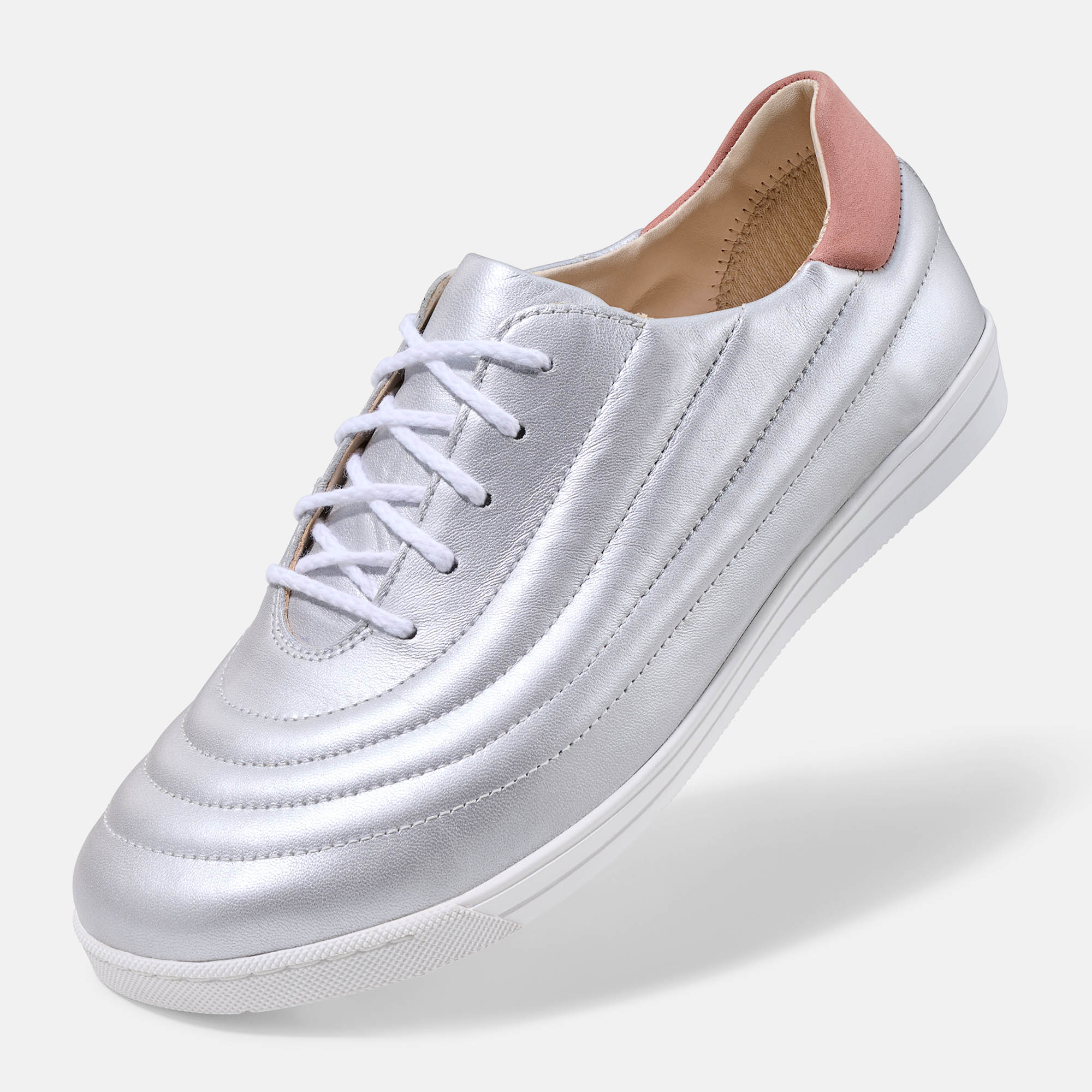 BÄR Schuhe Damenschuhe Alltag Harper silber Kalbnubuk, Lammnappa Produktbild