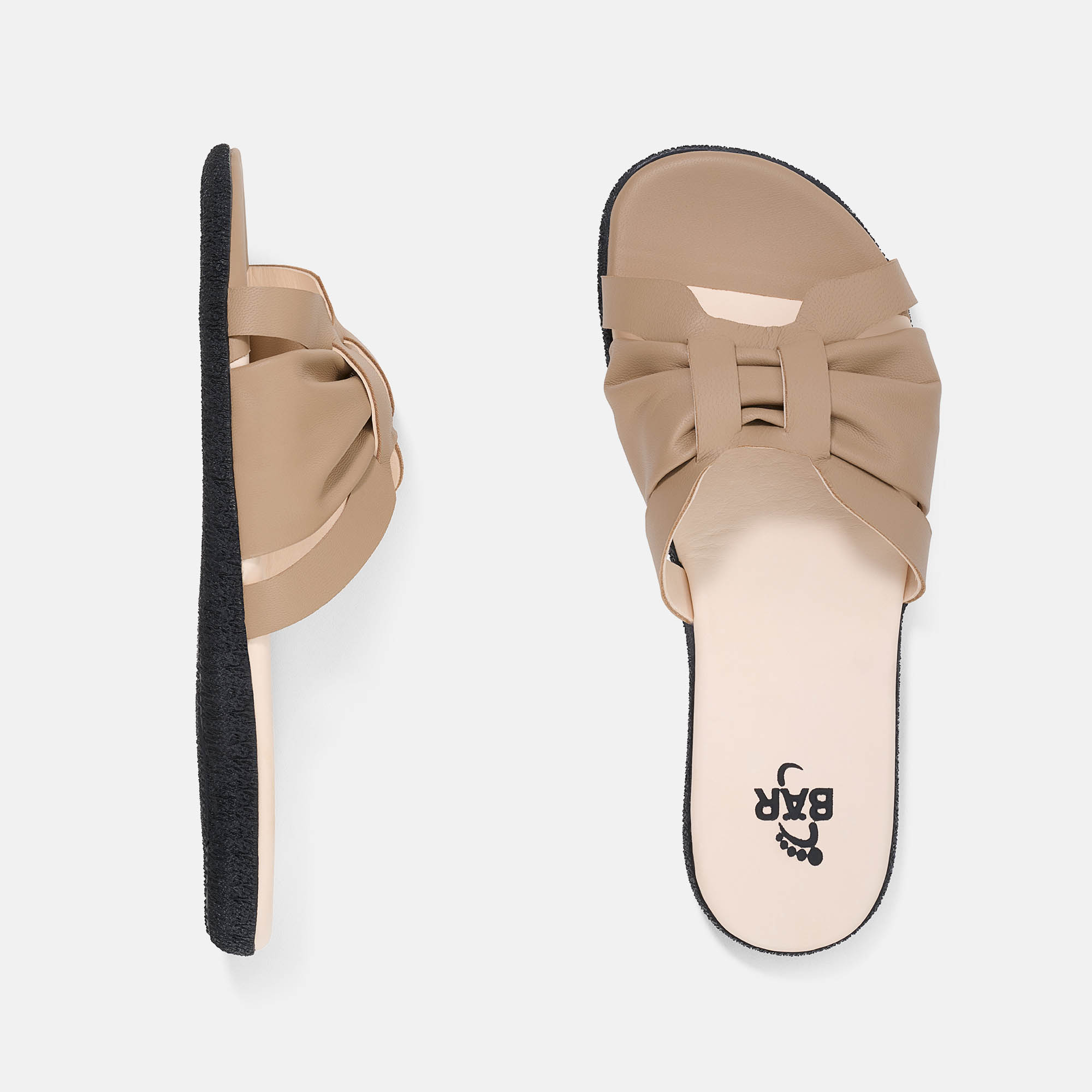 BÄR Schuhe Damenschuhe Freizeitschuhe Tiana taupe Lammnappaleder Ansicht von oben