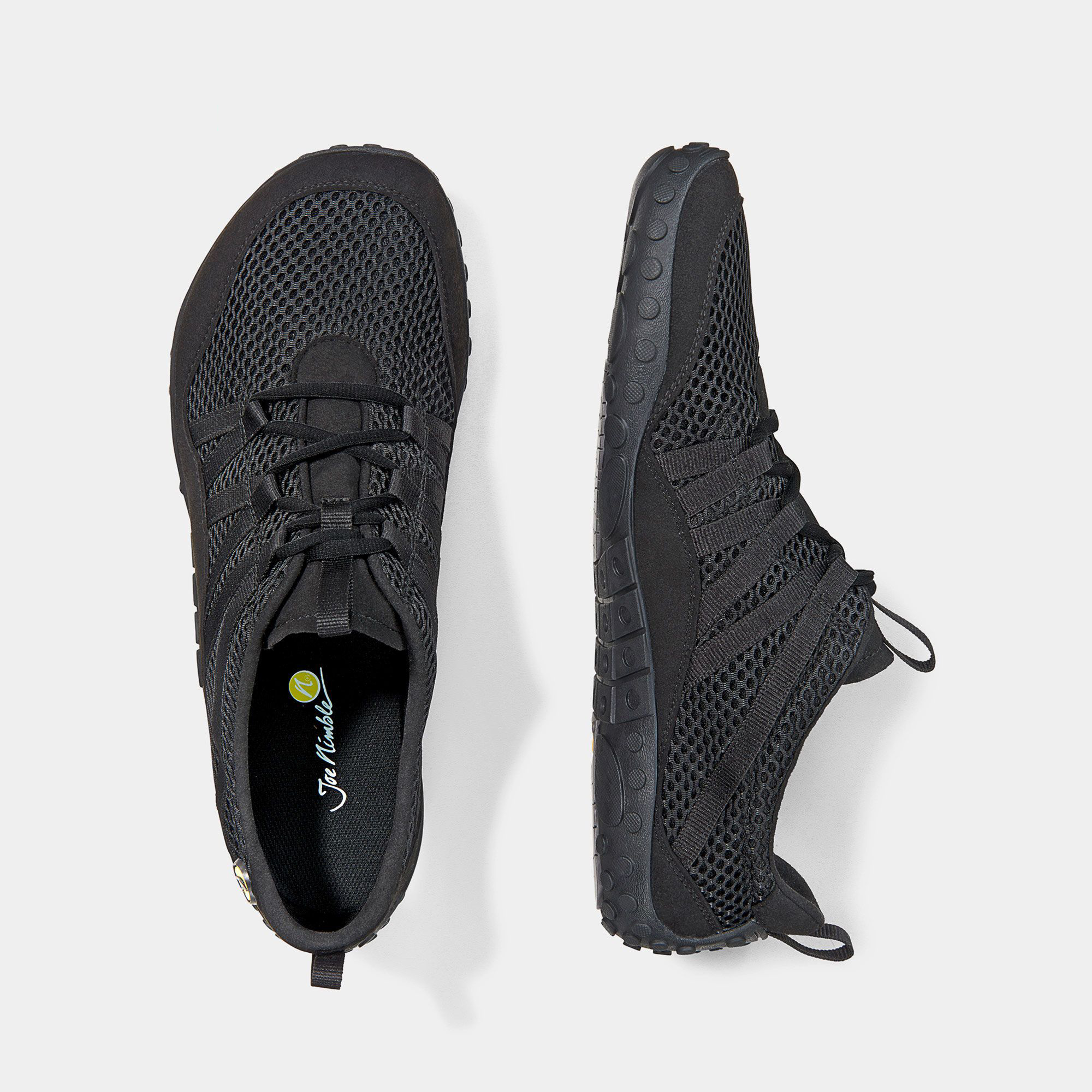 JOENIMBLE Schuhe Damenschuhe Sport nimbleToes schwarz Textil Ansicht von oben